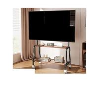 Support TV Mobile avec Chevalet for Téléviseur, Compatible avec Les Écrans Plats De 32 À 65 Pouces, Support TV Portable en Acier Inoxydable avec Verrouillage(Style 2 Black)