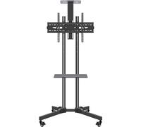 Support TV mobile avec roulettes - Support rotatif au sol pour téléviseurs de 32 à 70" - Design robuste pour la maison et le bureau