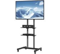 Support TV mobile Chariot - Téléviseur 32-70 pouces avec roulettes et plateau