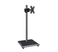 Support TV mobile réglable avec roues verrouillables Chariot roulant pour téléviseurs de 14 à 32" jusqu'à 9 kg Rotation à 360° VESA 100 x 100 mm Idéal pour la maison et le bureau Mobilité et stabilité