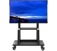 Support TV Mobile Support TV Roulant avec roulettes éère, pour écran LCD 55/60/65/70/75/80/95 Pouces, LED, Plasma, écran Plat, Charge 155 kg