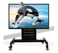Support TV mobile sur roulettes réglable pour écrans plats LCD/LED de 42 à 85 pouces, support TV portable pour réunions et événements