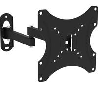 Support TV mural articulé double avec mouvement complet pour écrans de 14 à 50 pouces, VESA maximum de 200 x 200 mm