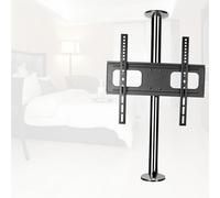 Support TV Mural - Écran Pivotant À 360 Degrés pour Téléviseur LCD avec Support Au Sol, Convient Aux Téléviseurs LCD De 32 À 55 Pouces, Étagère Rotative pour Cloison De Séparation, Meuble TV(66-82cm)