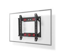 Support TV mural fixe 13-27 " Poids d'écran maximal pris en charge: 15 kg Distance minimale du mur: 24 mm Acier Noir