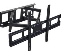 Support TV mural HWC-C95, support pour écran, laminé à froid inclinable pivotant extensible 32-65 pouces Vesa jusqu'à 600mm
