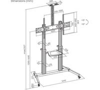 Manhattan 462563 Support LCD 60-100" 100 kg