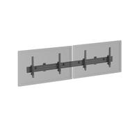 Support TV mural - menu board 2 écrans 45''- 55'' noir