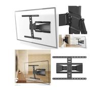 Support TV mural mouvement intégral 43 - 90 " Poids pris en charge 50 kg Inclinable Rotatif