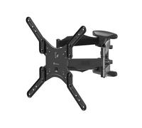 ONKRON Support TV Mural pour 37-70, Charge max 36,4 kg - Fixation Murale TV VESA 100x100 - 400x400 mm/Support TV Mural Pivotant Inclinable M5-B Noir Noir G