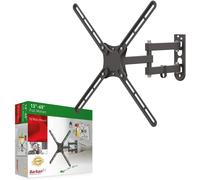 Support Tv Mural Pour Écrans 13-65 Pouces, Inclinable Et Orientable, Mouvement Complet, Poids Max. 36Kg, Pour Led Oled Lcd, Max. Vesa 400X400