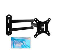 Support TV Mural - Support De Moniteur en Acier Inoxydable, Supportt Pivotant Réglable, Supportt Rotatif Robuste | Cadre De Montage TV pour LED 14-27 Pouces, Écran LCD, Maison, Bureau, Configuration