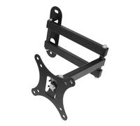 Support TV mural - Support inclinable et pivotant, support d'écran réglable, étagère murale télescopique, support d'affichage robuste, support d'écran rotatif, conçu pour les