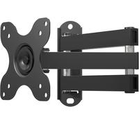 Support TV Mural, Support TV Orientable et Inclinable pour Téléviseur de 13-30 Pouces LED LCD Plasma, VESA 100x100/75x75 mm Jusqu' 15KG, Support Mural Ecran PC - MA1330
