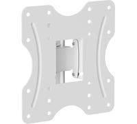 Support TV Mural, Support Universel inclinable et pivotant, Max. VESA 200x200 mm, pour écran Plat et incurvé de 23-42 Pouces jusqu'à 30kg, Blanc.[S301]