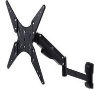 Support TV mural tournant pour écrans LCD, LED et plasma 32-55 Maclean Brackets MC-784 22kg 2 bras noir G