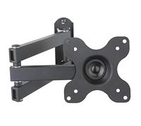 Support TV Mural Universel pour 19-32 Pouces (48-81 cm) - Extensible jusqu'à 38 cm Pivotant Inclinable - Support pour TV LED LCD 3D HD Plasma - VESA 75 100 Noir Modèle : S62