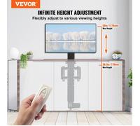 Support Tv Murale 220V Support Motorisé Tv Lift Einstellbare Ascenseur Tv Halterung Mur Automatique Téléviseurs 71 1-81 3 cm Suppor…