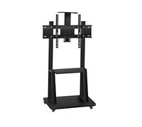 Support TV pivotant et réglable pour téléviseurs de 32 à 70 pouces - Support sur pied à mouvement complet - Robuste - Capacité de 110 kg - Polyvalent - Hauteur réglable - Gain de place - Idéal pour le