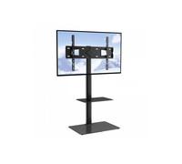 Support TV Pivotant pour Télévisions de 81,3 à 165 cm, Meuble TV sur Pied et Réglable en Hauteur, Capacité de Charge de 41 kg