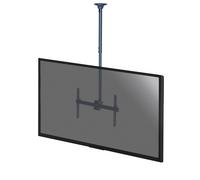 Kimex Support TV Plafond 014-4013 – Orientable/Inclinable 37''-75'' Hauteur réglable 106-156 cm Noir
