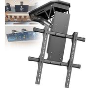 Support TV Plafond électrique,Avec Télécommande Et Commande Manuelle à Mémoire, Réglage De L'angle De 0 à 85°, Support TV Plafond Rabattable Pour écran De 50 à 90 Pouces, Vesa Max. 600 X 600 Mm