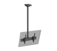 Support TV plafond inclinable 1 écran 43''- 75'' Hauteur 150cm noir