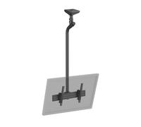 Support TV plafond inclinable 1 écran 43''- 75'' Hauteur 175cm noir
