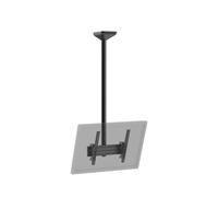Support TV plafond inclinable 1 écran portrait 43''- 75'' Hauteur 150cm noir