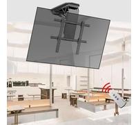 Support TV Plafond motorisé - Rabattable de 0 à 85°, système de Levage dissimulé pour téléviseurs de 50 à 90 Pouces, Support de Toit réglable, Charge maximale de 800 mm, idéal pour Le Home c
