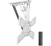 MyWall HL40MWL Support de Plafond motorisé Pliable avec télécommande pour téléviseur et écran Plat 23-55" VESA Blanc"