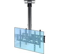 Support TV Plafond pour écran LED de 32 à 55 Pouces avec Inclinaison, Pivot et réglage de la Hauteur, Support d'assemblage Facile