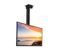Support TV Plafond, Support TV, Support TV Plafond motorisé réglable en Hauteur, télécommande et Double Interrupteur, réglage de la Distance Entre Les Trous Gauche et Droit, Noir - 70 cm