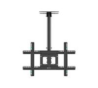 ONKRON Support TV Plafond pour 32-80 Pouces, Bras Articulé TV Poids de 68.2 kg, Support Mural TV Plafond VESA 100x100-600x400, Bras Television Mural & Plafond Telescopique Noir N1L-B