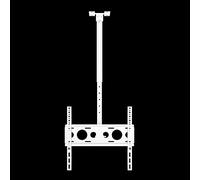 Support TV Plafond Universel - Bras articulé à Mouvement Complet pour plafonds Plats et inclinés, Solution Peu encombrante pour des Angles de Vision optimaux