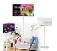 Support TV Portable Sur Roulettes - Support Rotatif À 360°, Stockage 4+32 Go, Contrôle Tactile 10 Points, Prend En Charge Les Téléchargements D'applications Illimités | For Regarder Des Vidéos(24in)