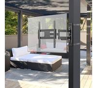 Support TV pour tonnelle à monter soi-même, mouvement complet, sans perçage, support TV extérieur, support TV pour terrasse, support TV pergola, support post-TV, vis en acier