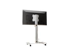 Support TV Roulant for téléviseurs de 10 à 42 Pouces, Chariot de télévision Mobile Portable sur Roues, Supports de Sol universels avec Coin pivotant(1pc White)