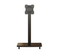 Support TV Roulant for Téléviseurs PC De 10 À 43 Pouces, Chariot Mobile Portable sur roulettes, Supports De Sol Universels avec Support Pivotant for Coin Ajusté(Black)