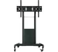 Support TV roulant pour TV mobile - Support de sol portable pour écrans plats - Chariot TV mobile robuste avec support de montage et roulettes (