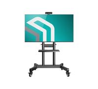 ONKRON Support TV Roulettes pour 50 - 90 Ecran & TV, Pied TV sur Roulette Hauteur Réglable jusqu'à 90 kg, VESA 200x200 - 800x600 mm/ TS1891-B Noir Noir G