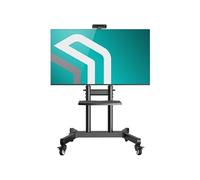 Support TV Roulettes pour 50 - 90 Ecran & TV, Pied TV sur Roulette Hauteur Réglable jusqu'à 90 kg, VESA 200x200 - 800x600 mm/ TS1891-B Noir