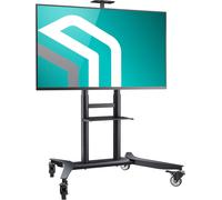 Support Tv Roulettes Pour 55-90 Pouces Ecran, Meuble Tv Sur Roulettes Poids Jusqu'À 75 Kg - Pied Tv A Roulettes Vesa 200X200 - Vesa 800X600/Support Tv Mobile Hauteur Réglable Ts187[Video709]