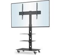 Support Tv Roulettes Support Tele Mobile Pour Téléviseurs Plasma/Lcd/Led De 30 À 70 Pouces Jusqu'À 40 Kg, Support Tv Sur Pied