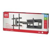 One For All Support mural TV Solid Distance WM4453 – Orientable 180° – 32–77'' – VESA 400 – Noir