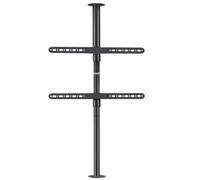 Support TV, Support d'affichage Universel réglable en Hauteur for téléviseur LED LCD Studio de 37 à 75 Pouces, jusqu'à 100 LB Max. Supporte Un VESA 600 x 400 S