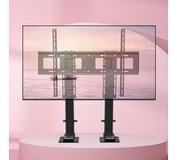 Support TV - Support d'écran électrique réglable en hauteur avec télécommande - Moteur de levage - 150 cm - Convient pour les téléviseurs de 55 à 120" - Capacité de charge jusqu'à 130 kg - Plusieurs