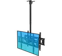 Support TV, Support Mural, au Plafond Double écran, pivotant et inclinable réglable, s'adapte à la Plupart des téléviseurs LED de 40 70 Pouces