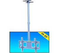 Support TV, Support Mural, au Plafond, Peut contenir des écrans jusqu'à 50 kg/110 LB, télescopique pivotant et inclinable téléviseurs LCD à écran Plat incurvé de 49 65 Pouces