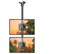 Support TV, Support Mural, Universel, au Plafond, Hauteur/Angle réglable, Double Face for écran de 12 à 27 Pouces
